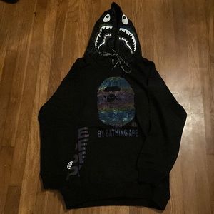 Men’s reflective Bape hoodie